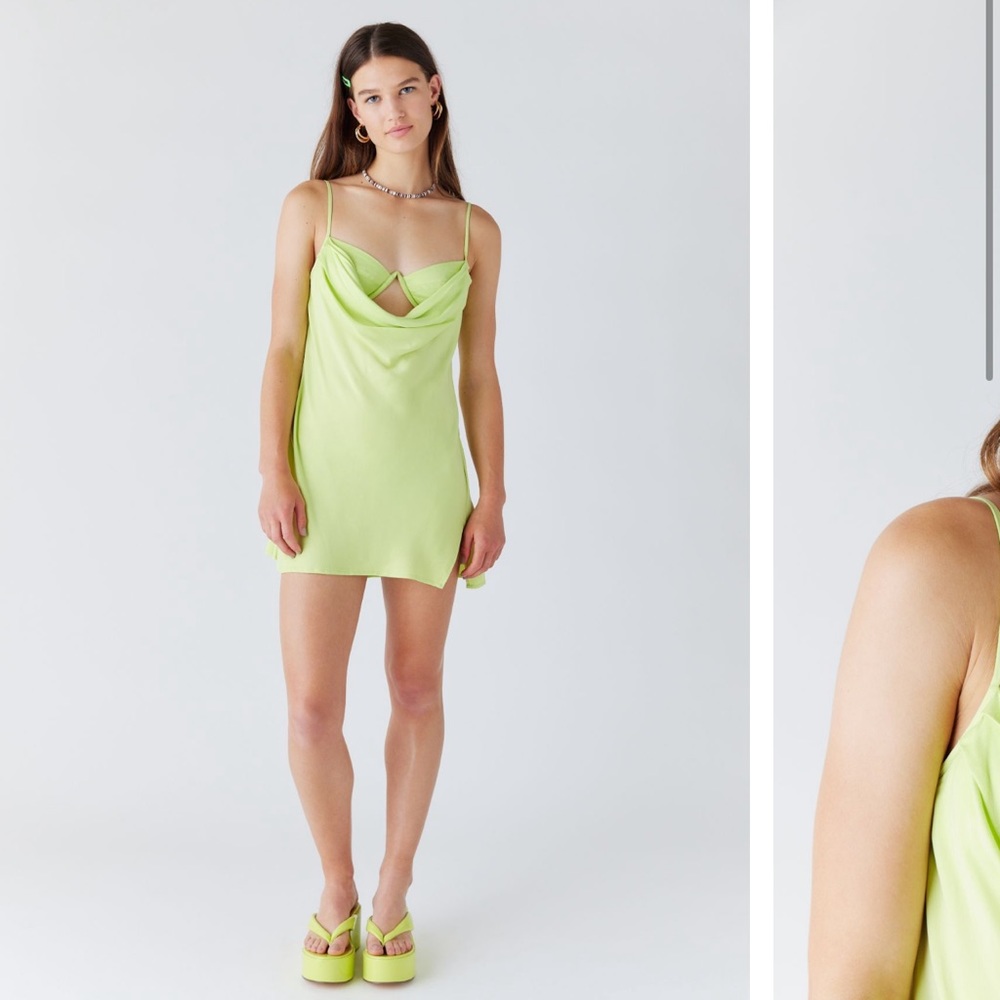 For Love & Lemons Viv Satin Mini Dress